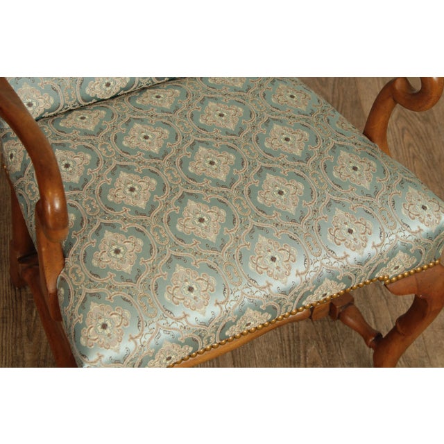 1970s Baker Queen Anne Style Shepherd's Crook Armchairs - A Pair For Sale - Image 9 of 13