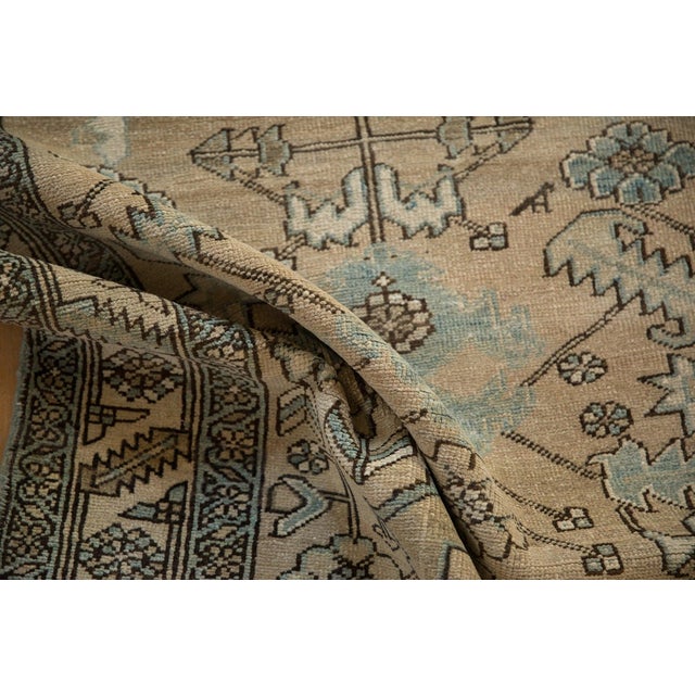 1940s 1940s Vintage Persian Heriz Serrated Leaf Wool Rug Runner For Sale - Image 5 of 12