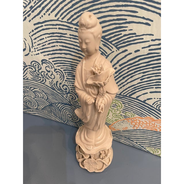 This lovely blanc de chine figurine is one of the Immortals Statue Series and she depicts the Bodhisattva Goddess of...