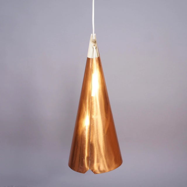 1960s Ceiling Lamp in Copper by Hans Bergströms, 1950s For Sale - Image 5 of 5