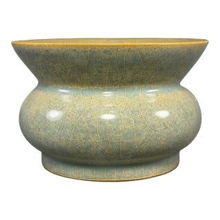 Antique Chinese Official‑Style Celadon Porcelain Zhadou Vessel For Sale