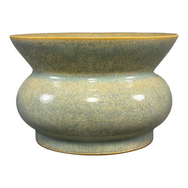 Antique Chinese Official‑Style Celadon Porcelain Zhadou Vessel For Sale