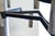 Late 20th Century Contemporary ModerBlack and Chrome Candelabra Chandelier Ceiling Light Fixture For Sale - Image 5 of 8