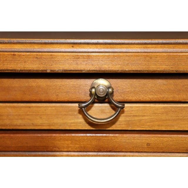 Pair of Kindel Louis XVI Directoire Style Brass Mount Commodes For Sale - Image 10 of 15