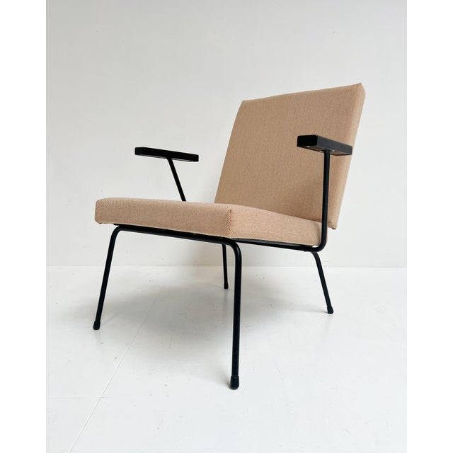 Cream Gispen 1407 Armchair by Wim Rietveld, 1950s For Sale - Image 11 of 15