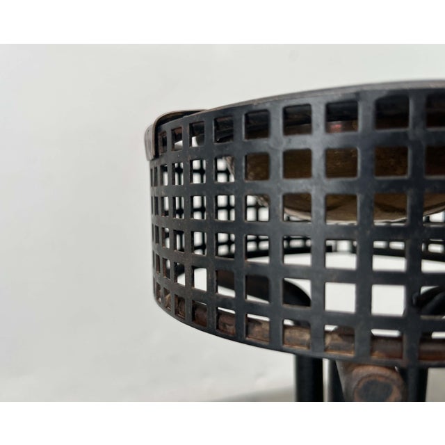 Mid-Century Modern Tripod Standing Ashtray with Perforated Metal, 1960s For Sale - Image 9 of 18