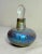 Vintage Fellerman & Raabe Hand Blown Studio Art Glass Iridescent Perfume Bottle For Sale - Image 4 of 11