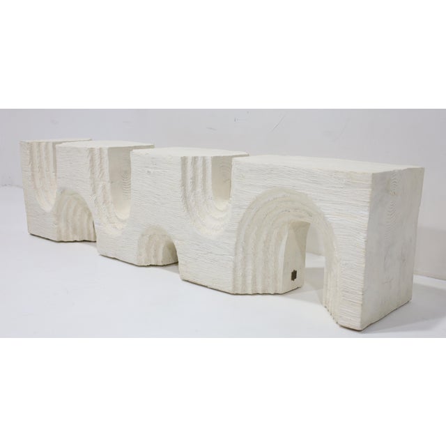 White Kelly Wearstler "Echo" Bench For Sale - Image 8 of 10