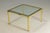 Brass and Glass Coffee Table, Europe, 1970s For Sale - Image 4 of 5