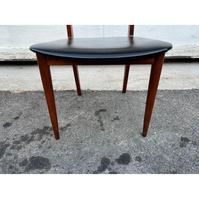 Mid 20th Century Mid 20th Century Pair Mid Century Teak Shell Back Dining Chairs For Sale - Image 5 of 11