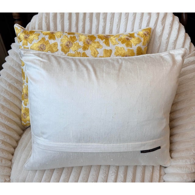 Made from silk, these pillows would be a unique addition to any room. Down inserts included. Anke Drechsel is a German...