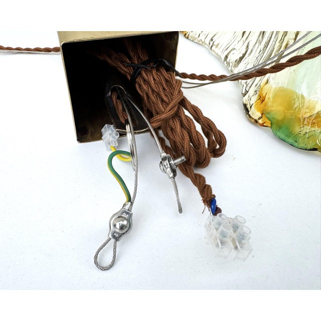 Italian Murano Glass Pendant Light in the style of Mazzega, 1970s For Sale - Image 4 of 18