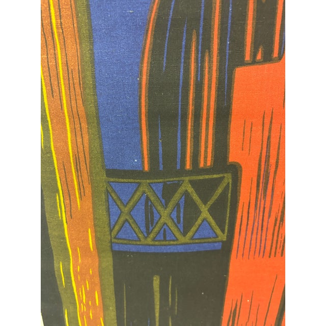 Claeson Roempke Scandinavian Print on Fabric “Study of a Woman” For Sale - Image 4 of 8