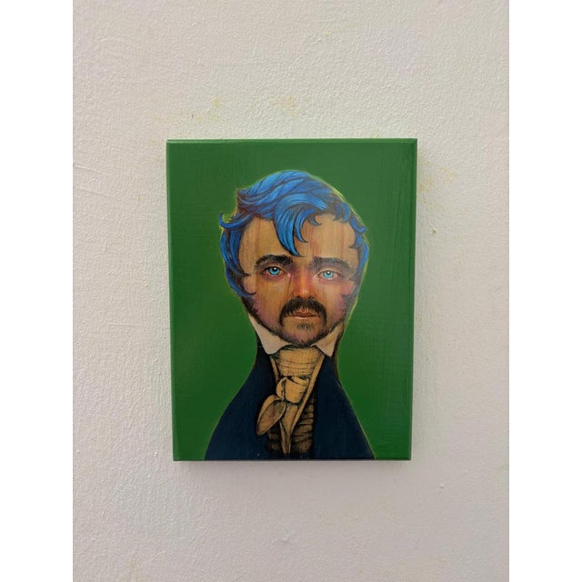 Natasha Lelenco, Official Poet, 2021, Mixed Media on Pine Wood For Sale - Image 6 of 11