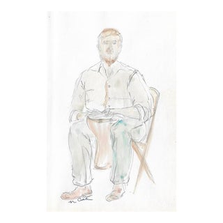 Myriam Cahn Bongo Player Painting For Sale