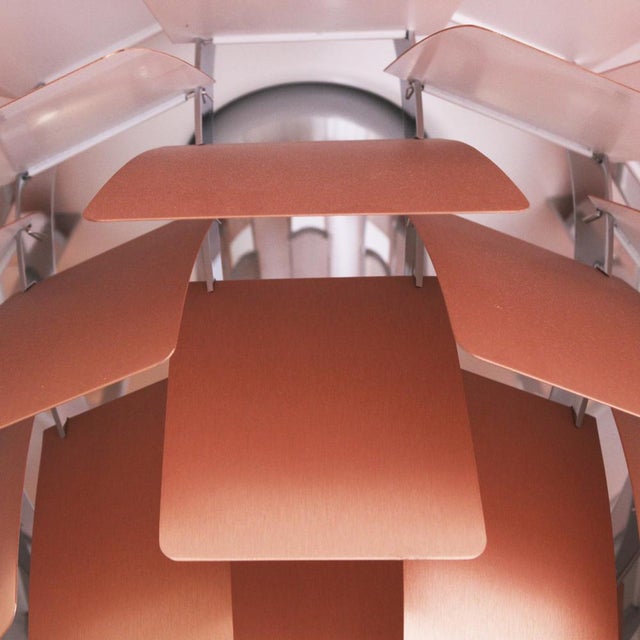 PH Artichoke Lamp in Brushed Copper by Poul Henningsen for Louis Poulsen, 1980s For Sale - Image 10 of 15