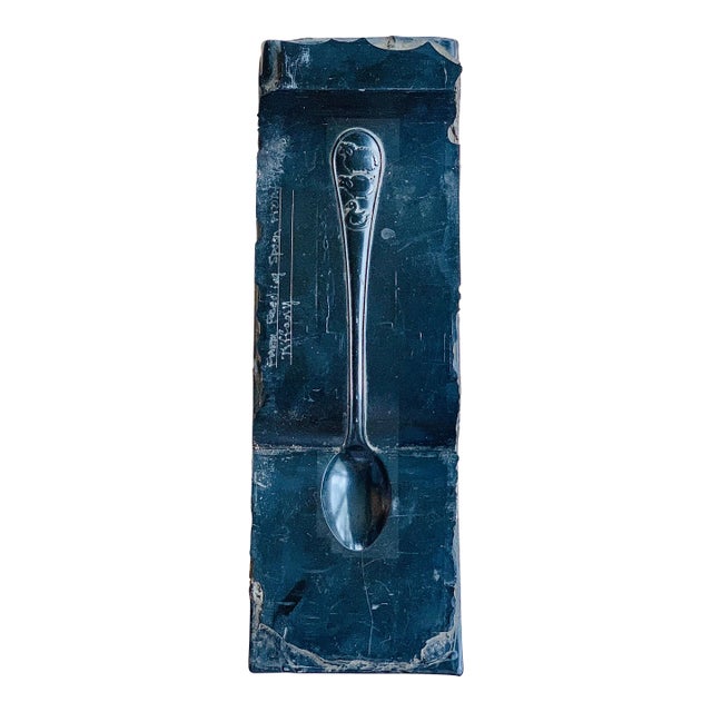 Antique Tiffany & Co. 'Farm' Infant Sterling Silver Feeding Spoon Steel Mold, Circa Early 20th Century For Sale