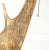 Gold Pair of Very Large Antler Horn Bases Artist Signed Table Lamps Folk Art Modern For Sale - Image 8 of 13