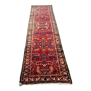 3ft 4in × 13ft 5in Karajeh Heriz Persian Rug, Circa 1930's