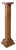Mid-20th Century Mahogany Neoclassical Pedestal With Ebonized Top For Sale