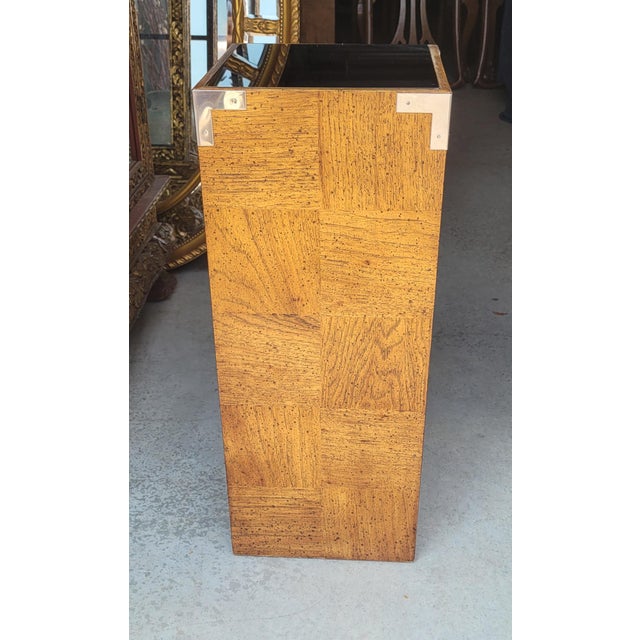 Mid-Century Modern Vintage 1970 Milo Baughman Style Pedestal For Sale - Image 3 of 5