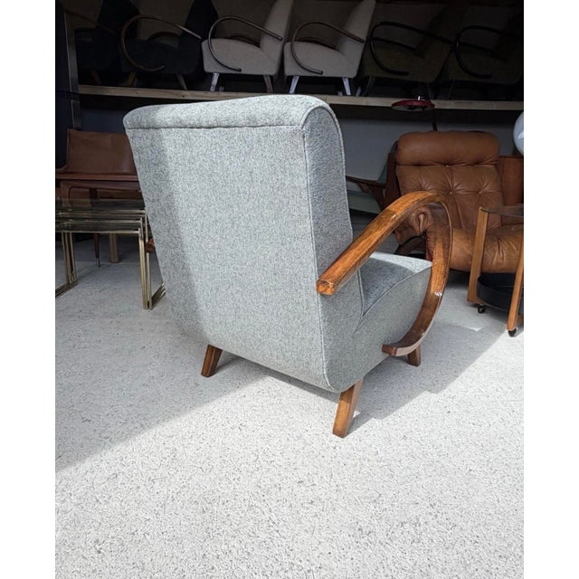 Vintage Bentwood Chair by Jindrich Halabala For Sale - Image 5 of 15