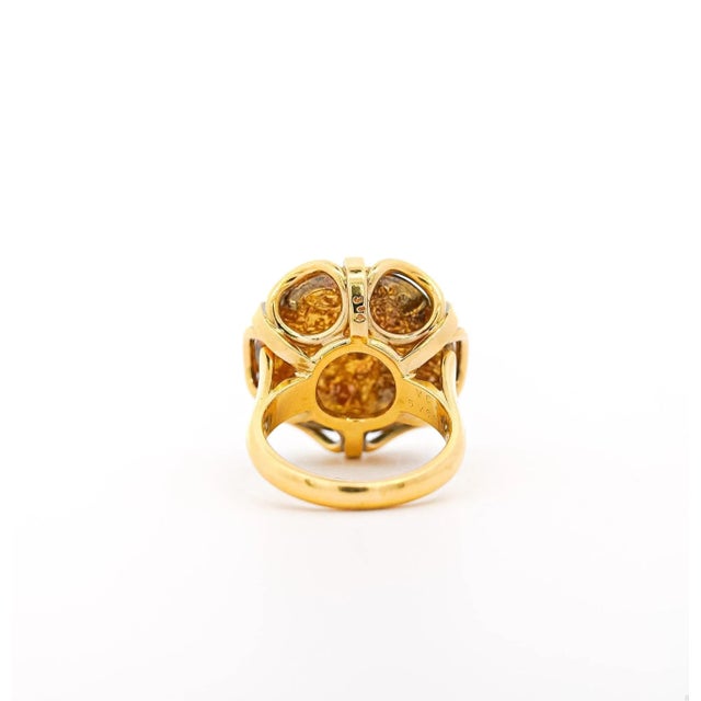 Metal Salvador Dali For Piaget 'Dalí d'Or' 22K Gold Coin Ring in 18K Gold Setting, Size 6.5 For Sale - Image 7 of 12