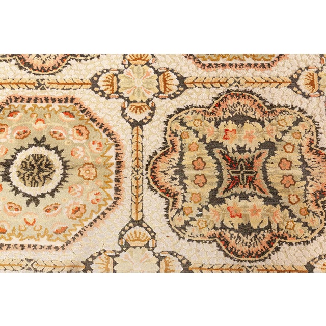 Folk Art Bessarabian Modern Octagonal Medallion Flatweave Rug "Helios" For Sale - Image 3 of 9