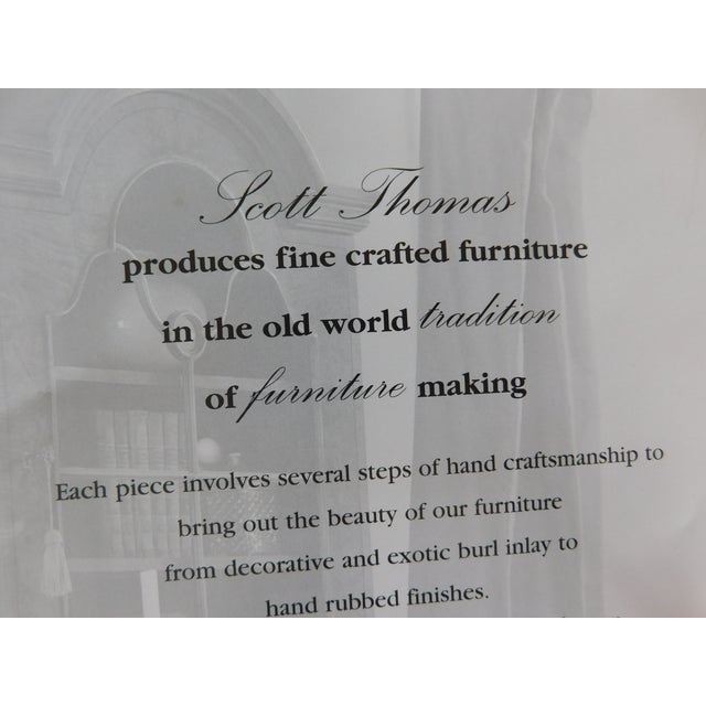 Brown Scott Thomas Baroque Style Inlaid Library Table For Sale - Image 8 of 16