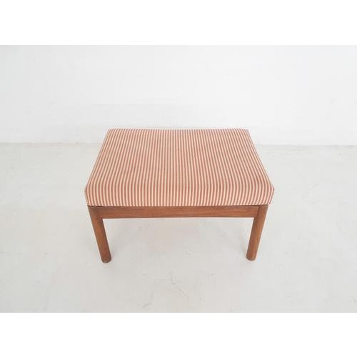 Vintage Ottoman in Teak with Loose Cushion, Denmark, 1950s For Sale - Image 3 of 7