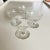 Glass Antique Clear Etched Sherbet/Champagne Glasses S/4 For Sale - Image 7 of 7