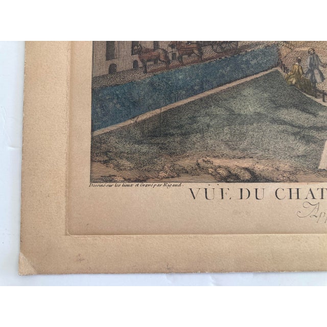 18th Century Jacques Rigaud Egraving Chateau Rambouillet For Sale - Image 5 of 9