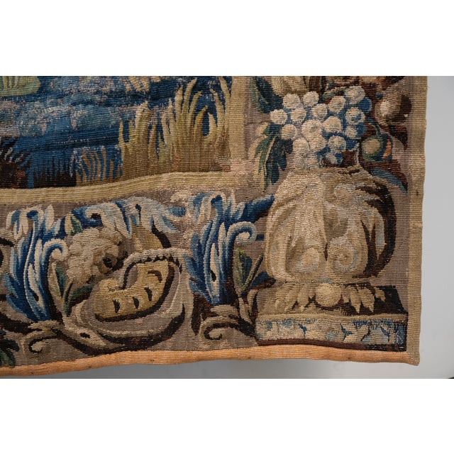 Verdure Tapestry, 18th Century For Sale - Image 6 of 18