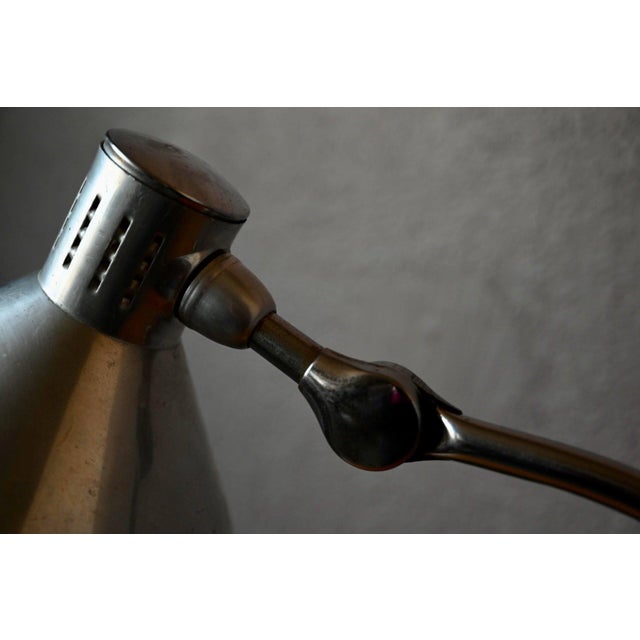 Industrial GS1 Gooseneck Desk Lamp in Chrome-Plated Aluminum from Jumo, 1960s For Sale - Image 6 of 12