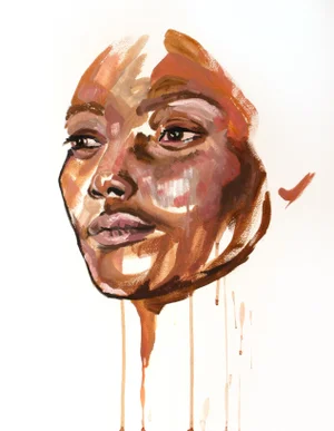 "Dignity" Contemporary Original Portrait Oil Painting by Elizabeth Becker