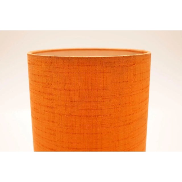 Space Age Table Lamps with Orange Shades, 1970s, Set of 2 For Sale - Image 6 of 8