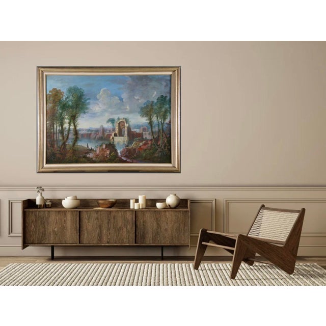 Maria Luigia Raggi, 18th Century Italian Capriccio Landscape Painting For Sale - Image 8 of 13