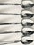 Vintage Silver Rose by Heirloom Sterling Silver Demitasse Spoons 4.40"L set of 5 , in very good condition.