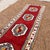 Boho Chic Vintage Fine Wool Anatolian Red Rug - 3’x11’5 For Sale - Image 3 of 9