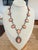 Indian Coral and Diamond Necklace in Oxidized Silver and 14k Gold, C. 1980 For Sale - Image 4 of 11