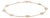 Minimalist 14k Yellow Gold Bezel Set Uncut Diamond Station Chain Bracelet For Sale