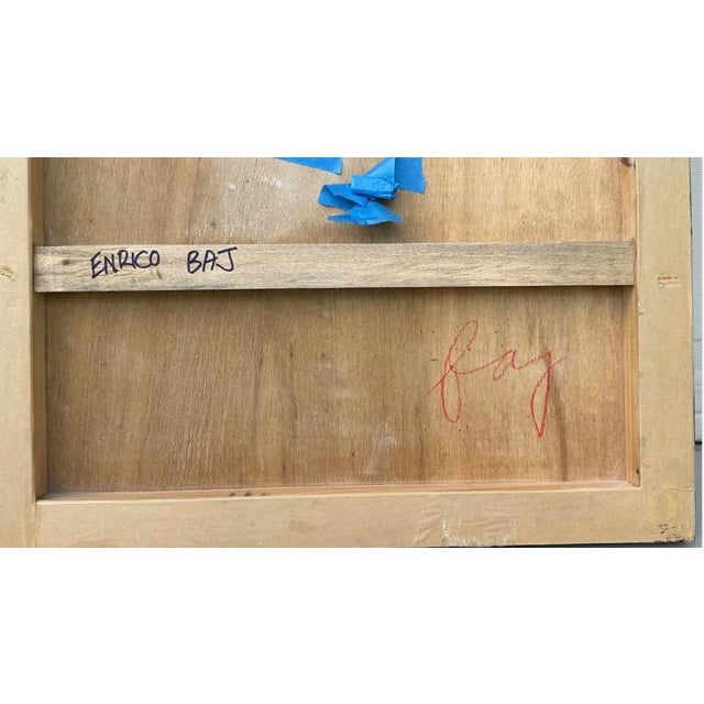 Pair Mid-Century Picasso-Style Carved & Gilded Wood Panels Attributed to Enrico Baj For Sale - Image 17 of 18