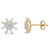 Discover the exquisite radiance of these 10k yellow gold diamond stud earrings, a symphony of light designed to captivate....