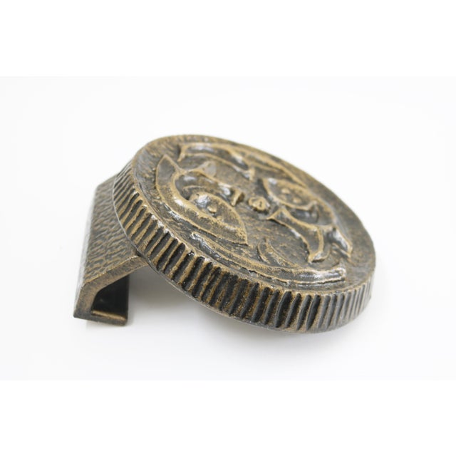 Brutalist Brutalist Brass Push and Pull Front Door Handle, 1970s For Sale - Image 3 of 5