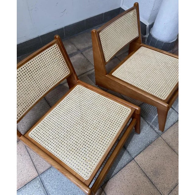 Set of Side Chairs in the Style of P. Jeanneret For Sale - Image 6 of 12