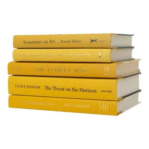 Decorative Books - Saffron Book Stack - 5 Yellow Books