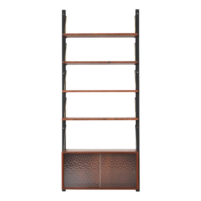 Danish Teak Wall Unit, Denmark, 1960s For Sale