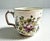 Late 19th Century Antique Armorial Pearlware Porcelain Teacup Demitasse, Hand Painted Flowers & Crest For Sale - Image 5 of 12