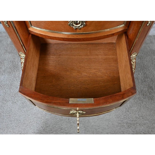 Small Early 20th Century Transition Kidney-Shaped Mahogany Commode For Sale - Image 17 of 18