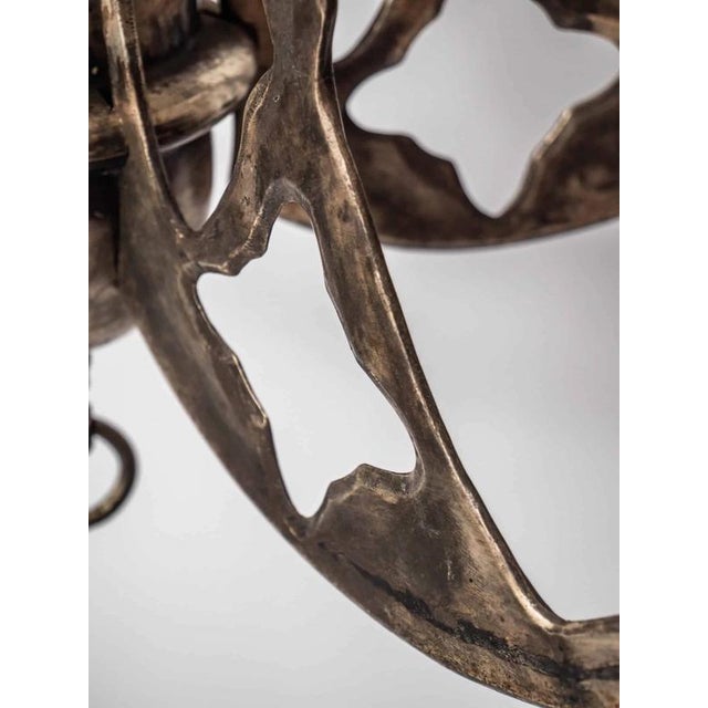 Gold Antique 19th Century Neo-Renaissance Candle Chandelier For Sale - Image 8 of 13